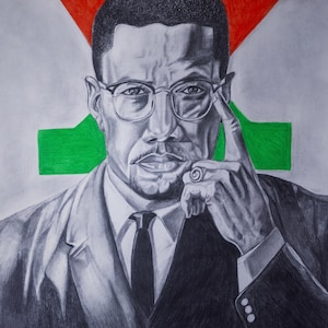 Malcolm X Portrait