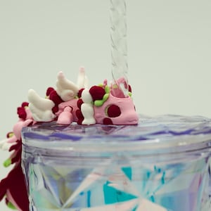 Strawberry Dragon Straw Topper
