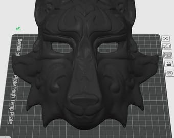 Spirit Wolf Mask STL-bestand | Digitale download