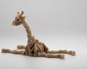 3D-geprint girafskeletmodel, gotisch decor