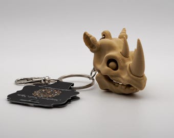 Safari-schedelsleutelhangers