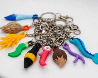 Eeveelution-sleutelhangers, op Pokemon geïnspireerd