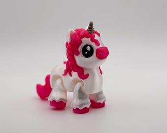 3D-geprint scharnierend eenhoornbeeldje