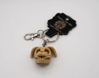 Achtertuin schedel sleutelhangers