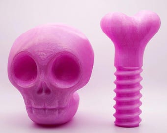 Headsetstandaard met schedelschroef