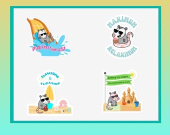 The Last Splash Possum Powered Sticker Sheet