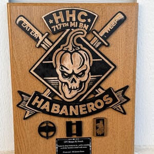 Custom Military Unit Plaque – Personalized Gift for Going Away, PCS, or Retirement