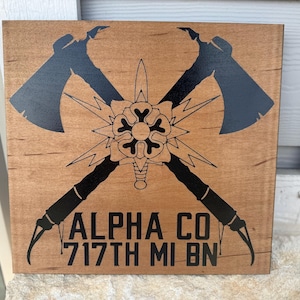 Custom Military Unit Plaque – Personalized Gift for office or desk decorations