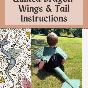 Dragon Wings & Tail Pattern for kids
