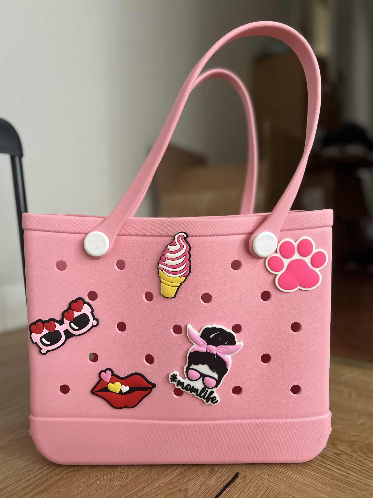 Luxury Beach Bag, Tote Bag, Bogg Bag, Waterproof Washable