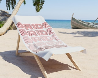 Bride Beach Towel, Bachelorette Party Gift, Bridal Shower Decor