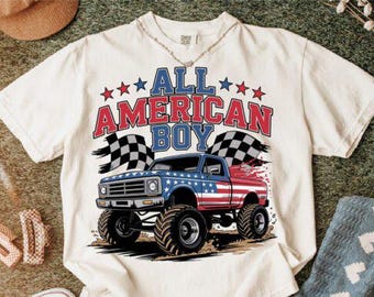 All American Boy 4th July DTF Transfer, Ready to Press