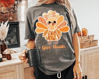 Bedankt Turkije Thanksgiving DTF-overdracht, klaar om te drukken