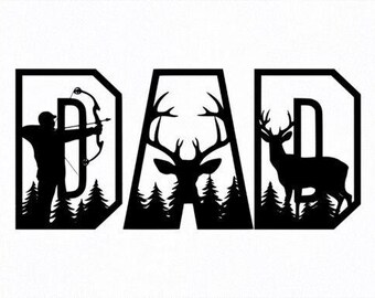 Dad Hunting DTF Transfer, Father's Day Shirt Design, Ready to Press