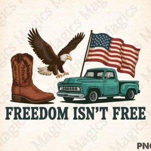 La liberté n'est pas gratuite TRANSFERT DTF du 4 juillet prêt à presser, transfert à chaud, transfert patriotique dtf, transfert de chemise du 4 juillet