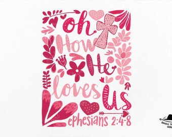Christian Boho Floral Bible Verse, Ready to Press DTF Transfer