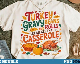 Thanksgiving-diner DTF-overdracht, herfstshirtontwerp