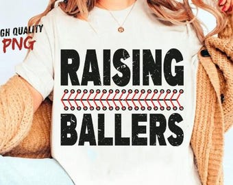 Raising Ballers Honkbal Softbal DTF-overdracht, klaar om te drukken
