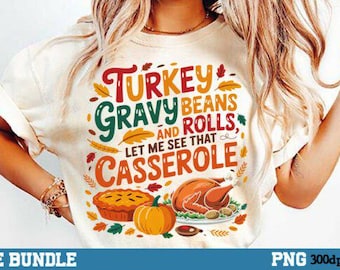 DTF-overdracht Turkije Gravy Thanksgiving - klaar om te drukken