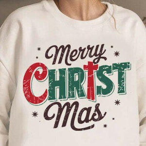 Weihnachten Jesus religiöse DTF Transfer - bereit zum Pressen DTF Transfer - direkt zum Film - DTF Druck - Weihnachten T-Shirt Transfer