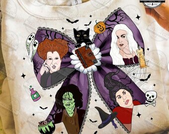ハロウィン・ウィッチーズ映画版DTF転写、プレス準備完了