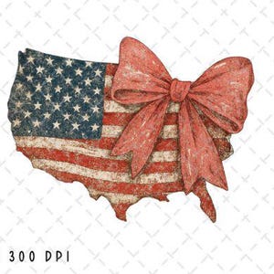 Coquette USA America 4 juillet DTF TRANSFER prêt à presser transfert à chaud, chemise collage patriotique, conception de chemise collage patriotique