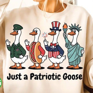 Nur eine stolze Gans vierter Juli DTF TRANSFER bereit zu pressen Hitzetransfer, Vaterländische dtf Transfer, vierter Juli Tshirt Design