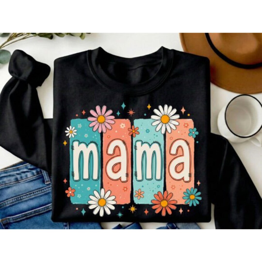 Mama Boho Floral DTF Transfer, Ready to Press - Etsy