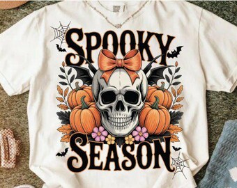 Spooky Season Halloween DTF Transfer, Ready to Press