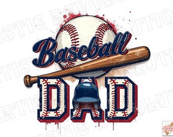 Baseball Dad PNG digital image instant download baseball clipart