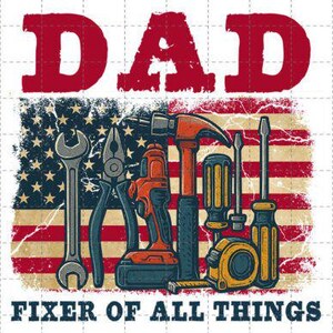 Dadfixer de todo lo relacionado con DTF TRANSFERENCIAS listas para prensar transferencia de calor, diseño de camiseta de papá, camiseta de pesca divertida del Día del Padre