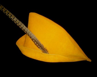 Yellow Robin Hood Hat - Etsy
