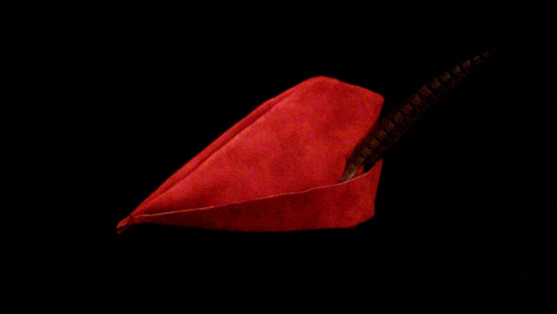 Red Suede Prince / Robin Hood / Squire Child's Hat image 1