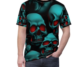 Gothic Skull Graphic Tee: Edgy Halloween Unisex T-Shirt