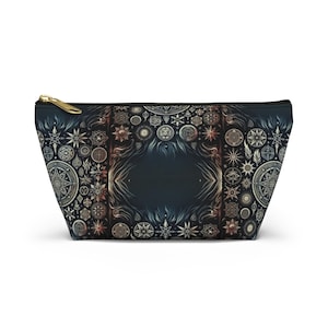 Cosmic Accessory Pouch: Bohemian Astrology Makeup Bag