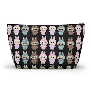 Labubu Colorful Accessory Pouch, Makeup Organizer, Gift for Her, Travel Bag, Pencil Case, Cat Lover Gift, Fun Storage Pouch
