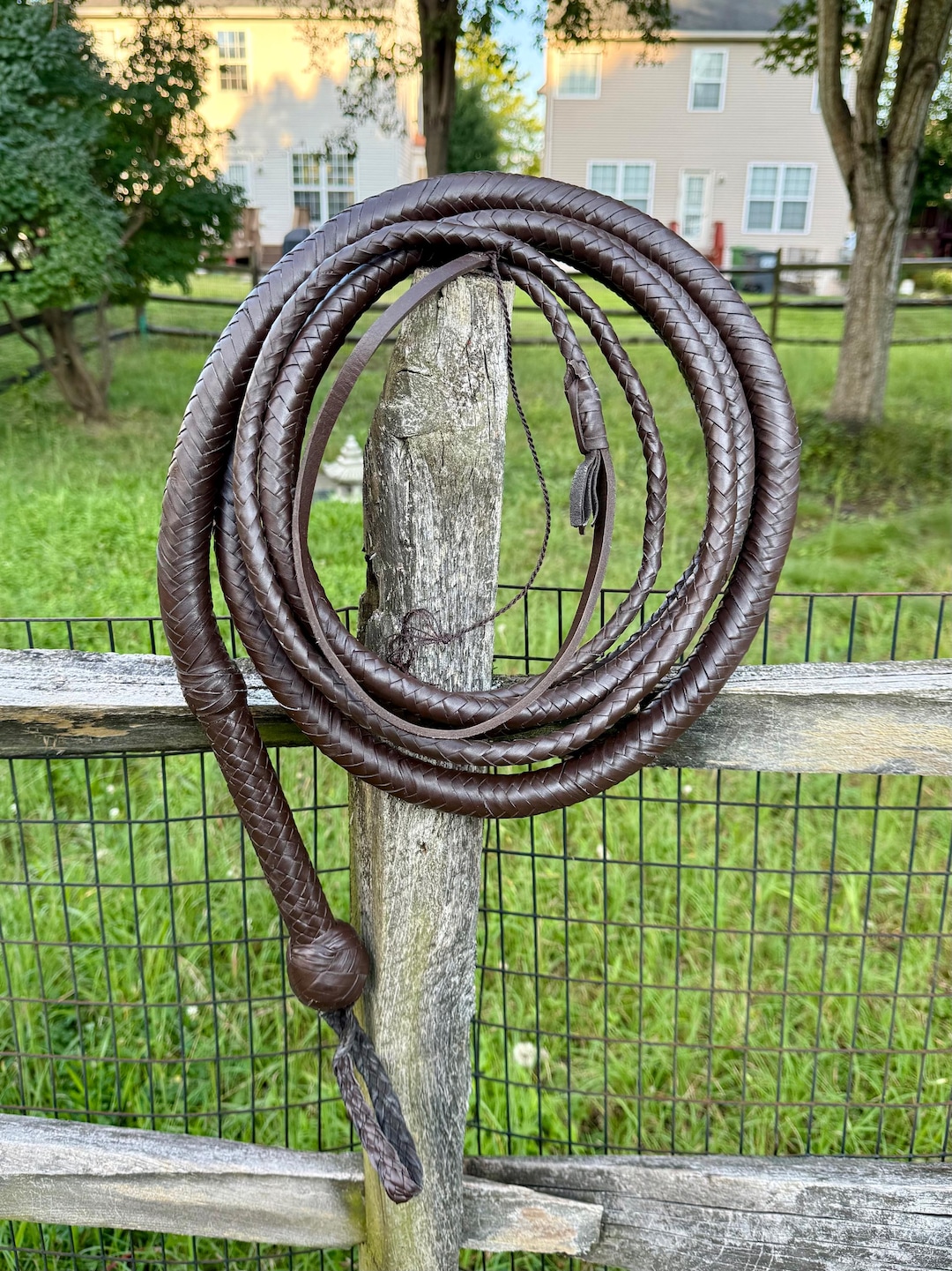 Leather Bullwhip - 2,5m long - Sattlerei Müller