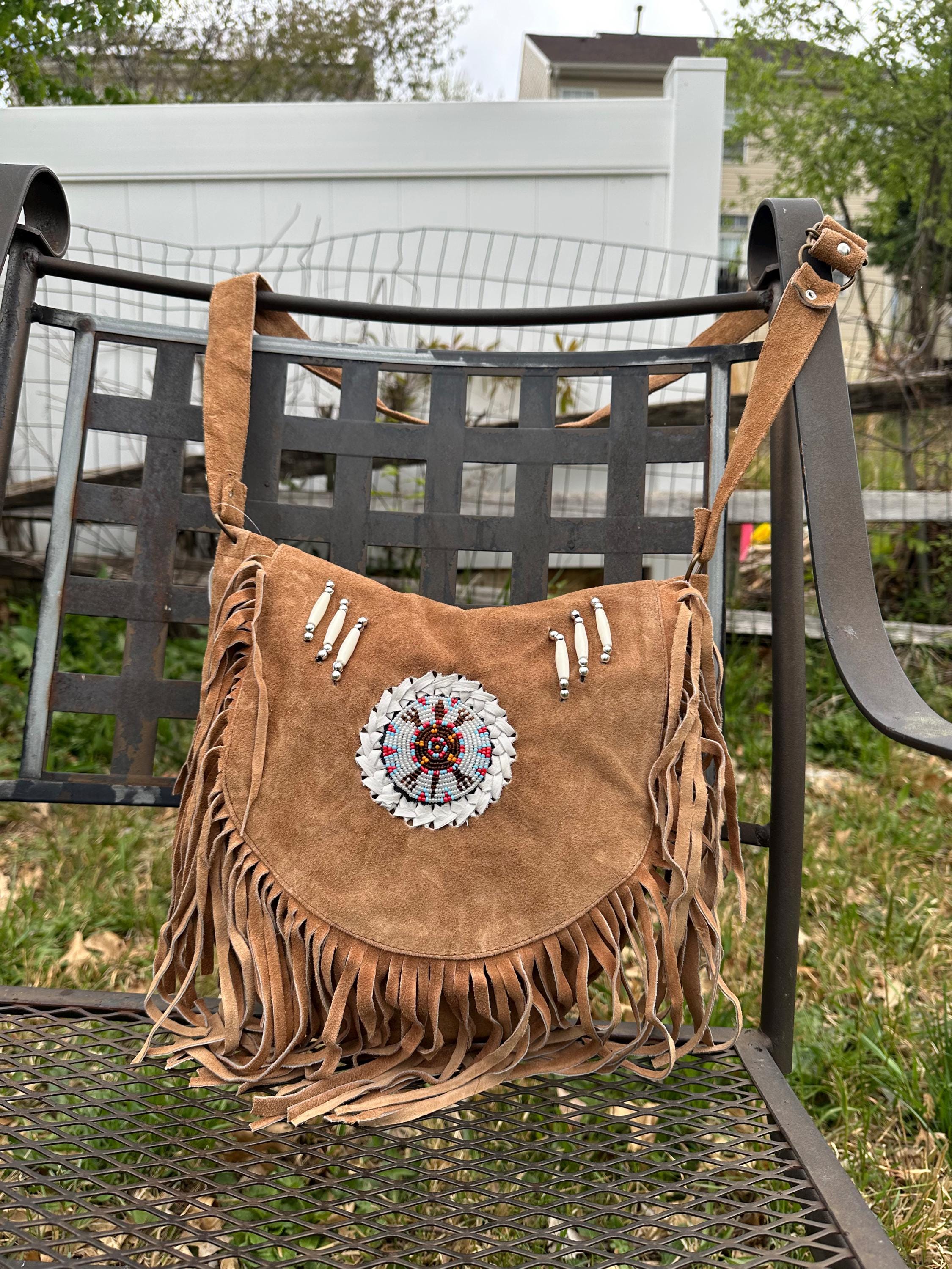 バッグ vintage suede fringe design bag Vintage Suede Fringe Bag - Etsy