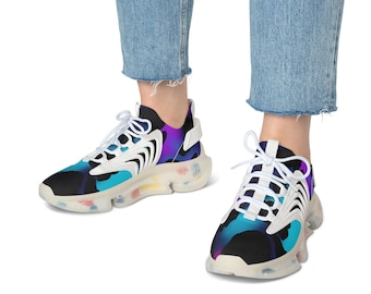 Purple Leopard Print Sneakers | Lightweight Mesh Sneakers