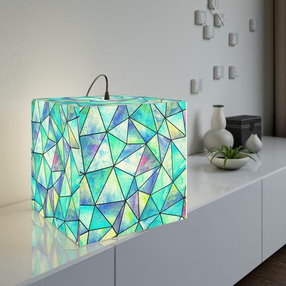 Glas-Licht-Würfel-Lampe: Modernes buntes Wohndekor