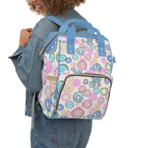 Colorful Multifunctional Diaper Backpack, Baby Shower Gift, Travel-Friendly, Stylish Toddler Bag, Trendy Mom Backpack, Functional [...]