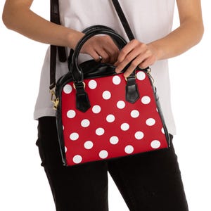 Quirky Polka Dot Shoulder Handbag for Trendy Fashion, Stylish Tote for Everyday Use, Perfect Gift for Birthdays, Parties, Casual Outings