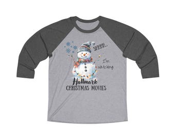 Hallmark Weihnachtsfilme Raglan-T-Shirt | Urlaub Spirit Weihnachts Shirt