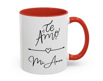 Te Amo Mi Amor mug | Accent Coffee Mug 11oz 15oz, Spanish love phrase