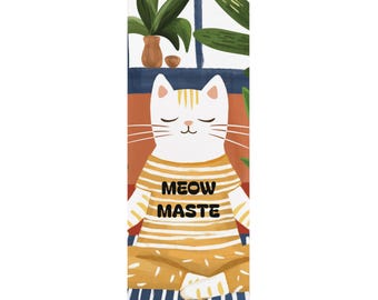 Tapis de yoga Meow Mastere Cat : tapis de fitness en caoutchouc antidérapant