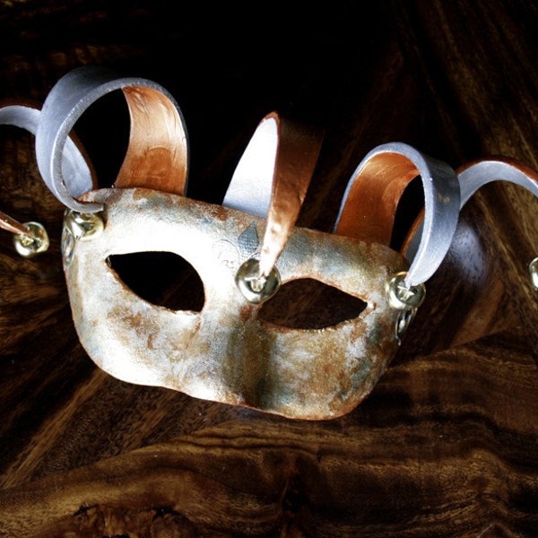 20 Percent off SALE The Golden Age Jester-Venetian Domino Masquerade Mask