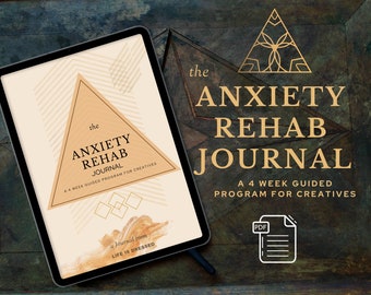 Anxiety Journal For Wellness | Self Care Journal Planner | Anxiety Relief | Mindfulness Journal | Anti Anxiety Therapy | Emotions |