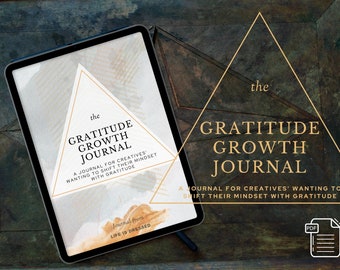 Digital Gratitude Journal | 96 Pages | 28 day Gratitude Journal for iPad, GoodNotes, Notability | Mindfulness Journal | Self Care Journal