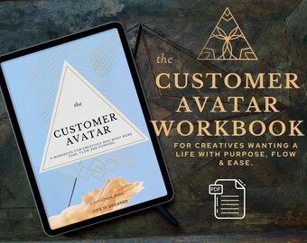 The Customer Avatar Workbook | Dream Client Workbook | Clarity Journal | Small business Journal | Digital Journal |iPad