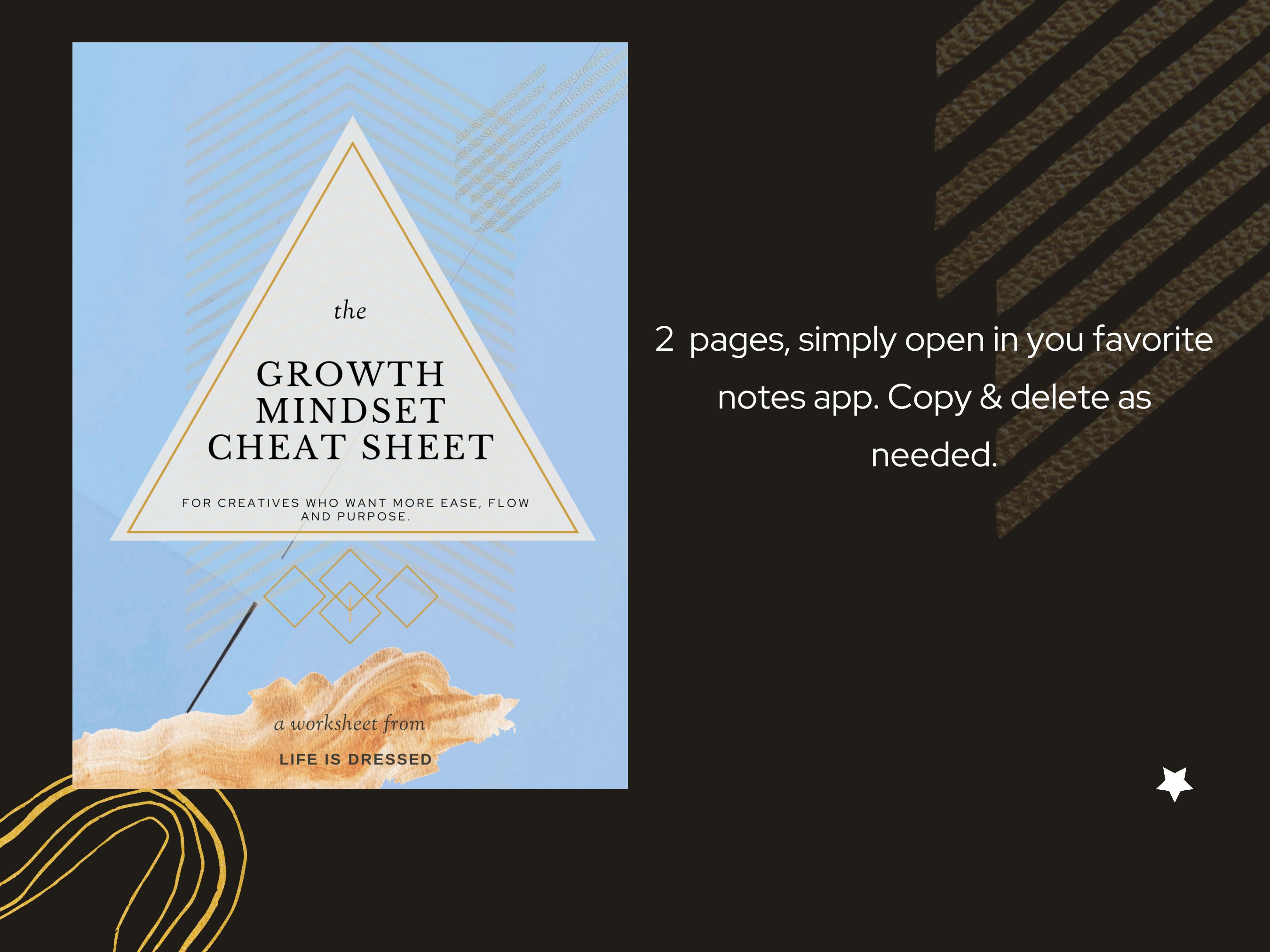 Growth Mindset Cheat Sheet Clarity Journal Small Business Journal